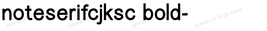 noteserifcjksc bold字体转换
